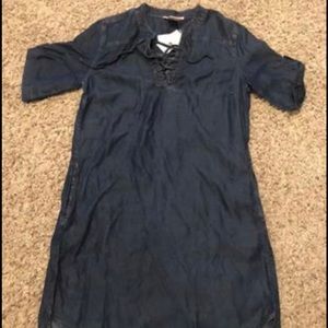 Women’s lace up jean dress